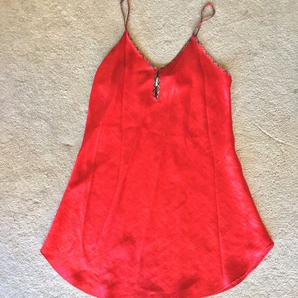 Vintage Red and plaid Vassarette Slip Dress